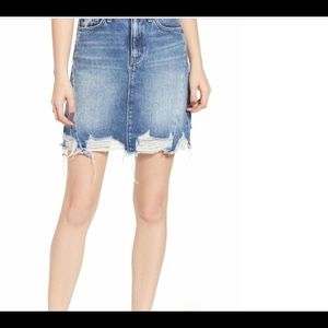 HUDSON LULU FRAYED MINISKIRT NWT SZ 28